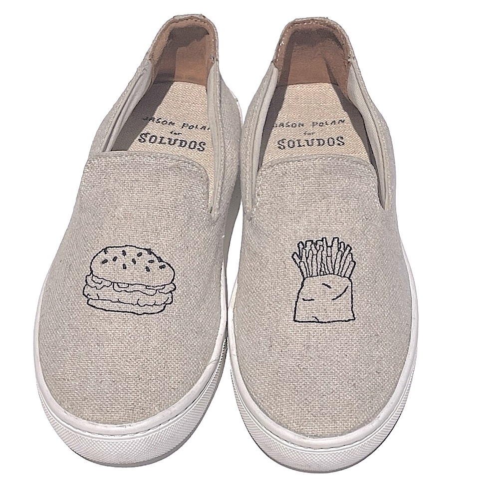 Soludos x Jason Polan Hamburger and Fries Sneakers